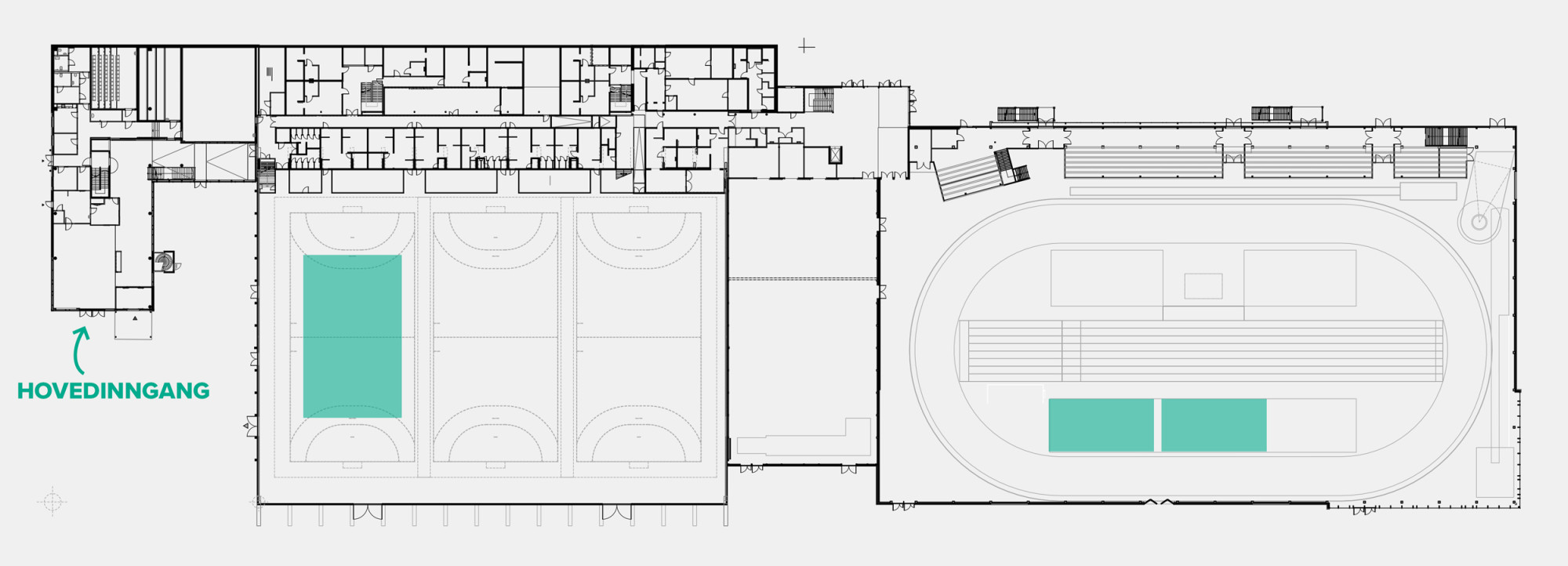 kart over basketballbaner i steinkjerhallen