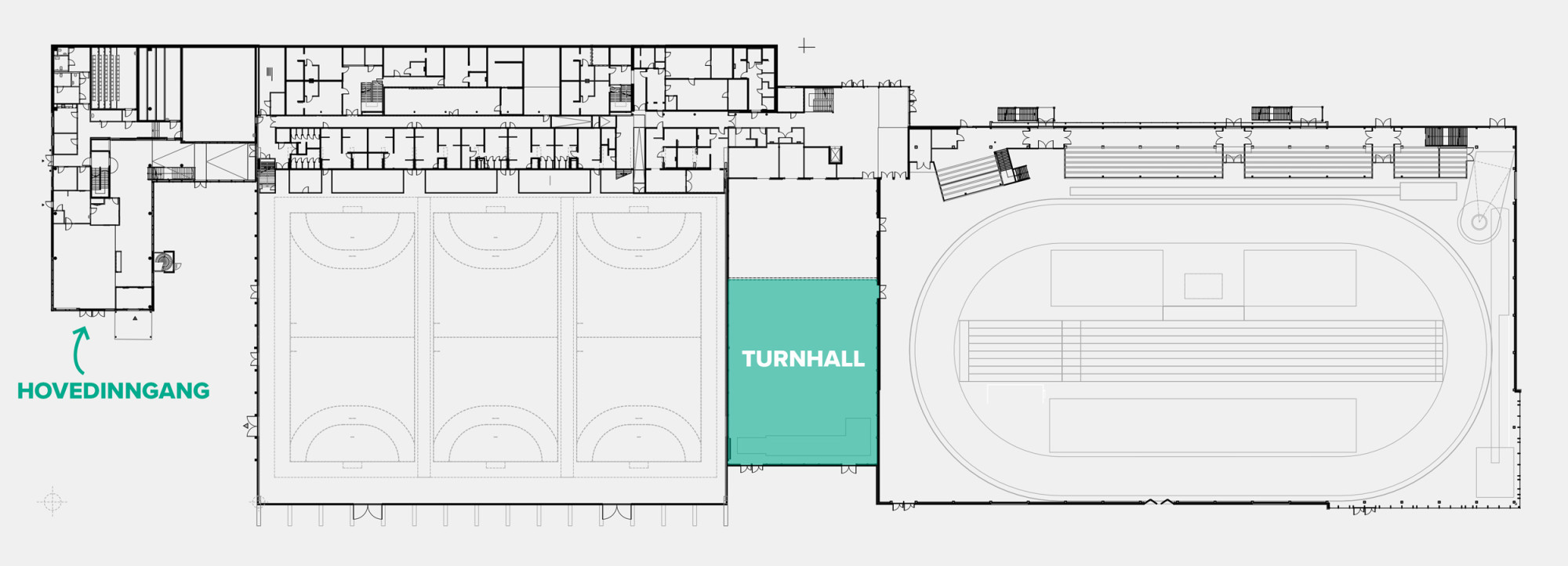 kart over turnhallen