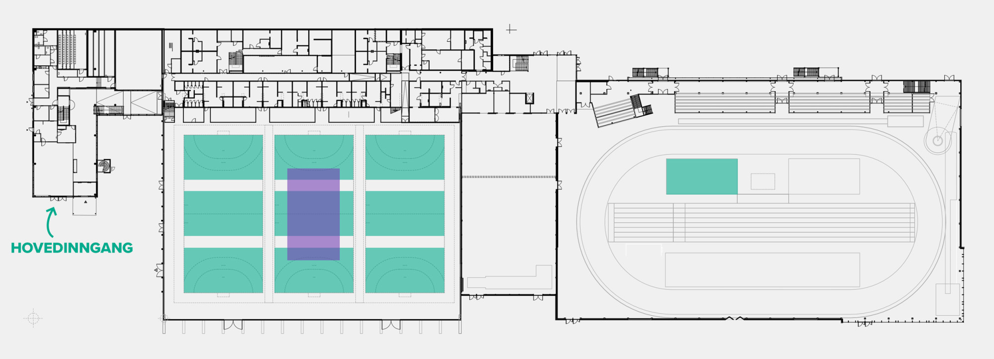 Volleyballbaner i steinkjerhallen